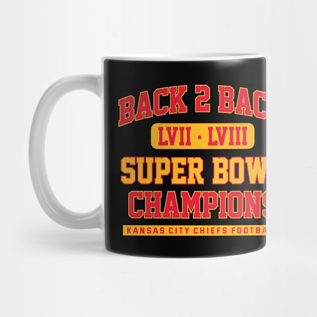 Back 2 Back Super Bowl Champions LVIII Kansas City Chiefs Ver.2 by GraciafyShine